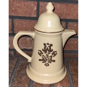 Vintage Pfaltzgraff 10" Tea Pot/Coffee Carafe Brown Village 6-550